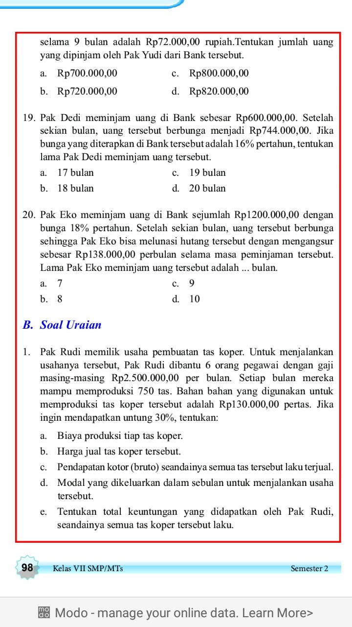Karena pak edi itu tidak bisa mengajukan bank karena nama pak edi sudah diblack list di bank,&quot; Pak Eko Meminjam Uang Di Bank Sejumlah Enak
