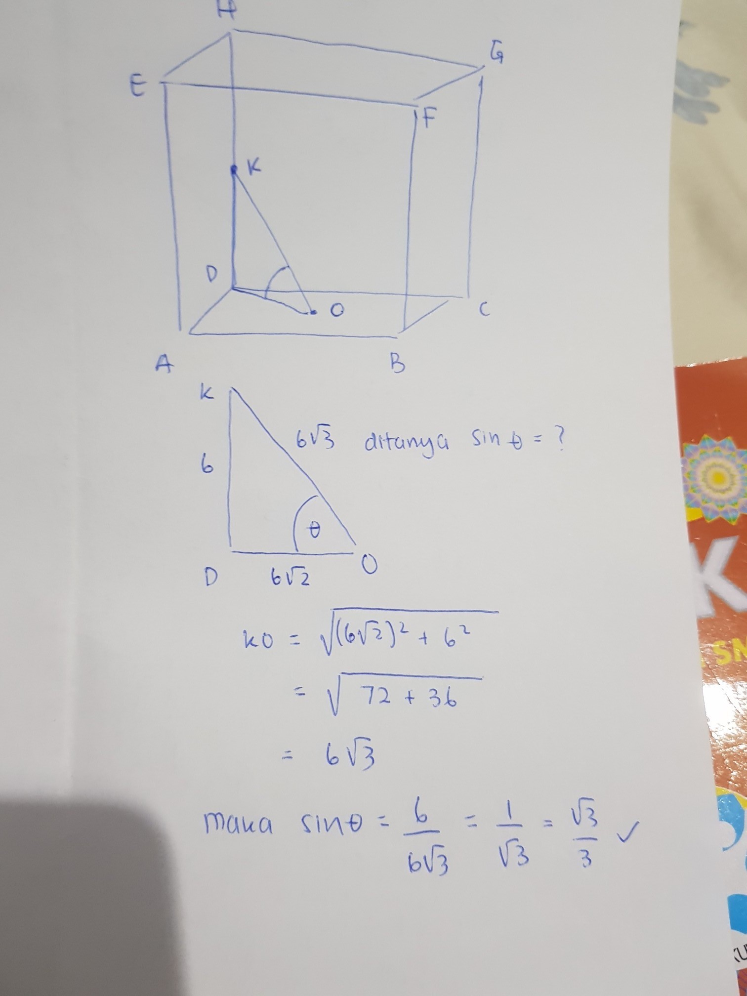 Kubus Abcd Efgh Mempunyai Panjang Rusuk 12 Cm Titik P Terletak Pada Rusuk Ef Dengan Mas Dayat Ayobelajarmatematika Dimensi 3-Jarak soal jarakdocx Contoh Soal Jarak Titik Ke Titik Pada Kubus Brainly - Soal-Soal diketahui kubus abcdefgh dengan rusuk 8 cm jarak titik G ke.