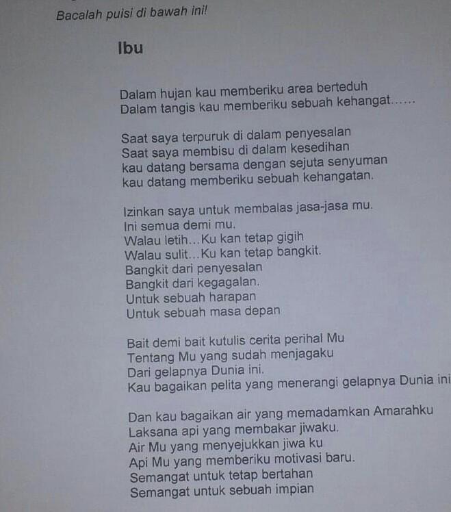 Karena kita tak pernah tahu apa yang akan terjadi di masa depan. Buatlah Prosa Dari Puisi Tersebut Brainly Co Id