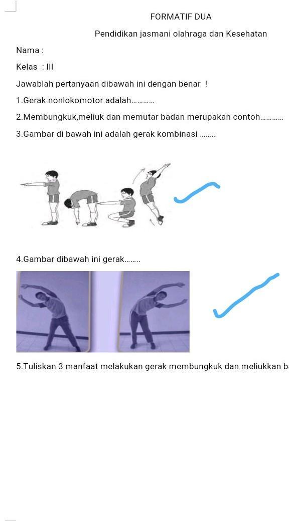 Pergerakan bukan lokomotor padankan gambar dengan perkataanya. Gambar Dibawah Ini Adalah Gerak Kombinasi Brainly Co Id