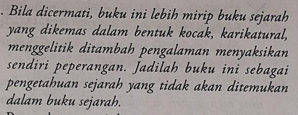 Contoh resensi buku non fiksi terbaik ada banyak sekali seperti novel,. Penggalan Resensi Di Atas Merupakan Bagian A Penutup Bukub Kelemahan Bukuc Keunggulan Brainly Co Id