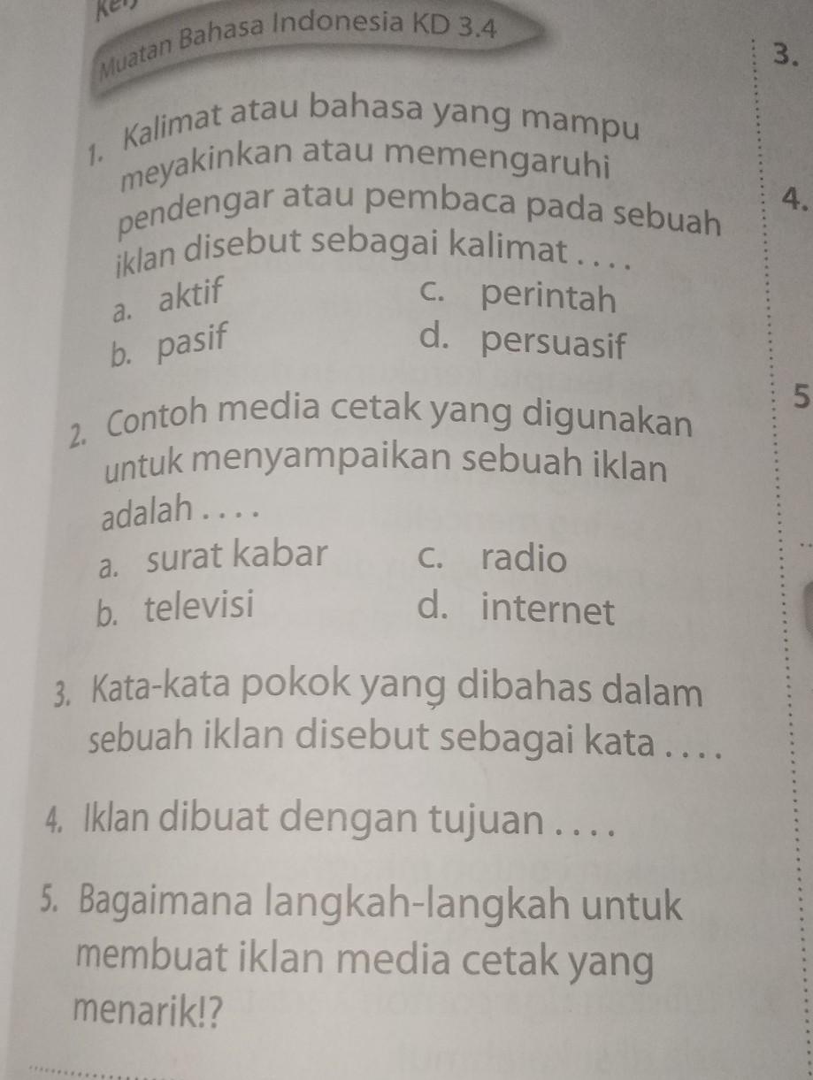 Kata Kata Pokok Yang Dibahas Dalam Sebuah Iklan Disebut 