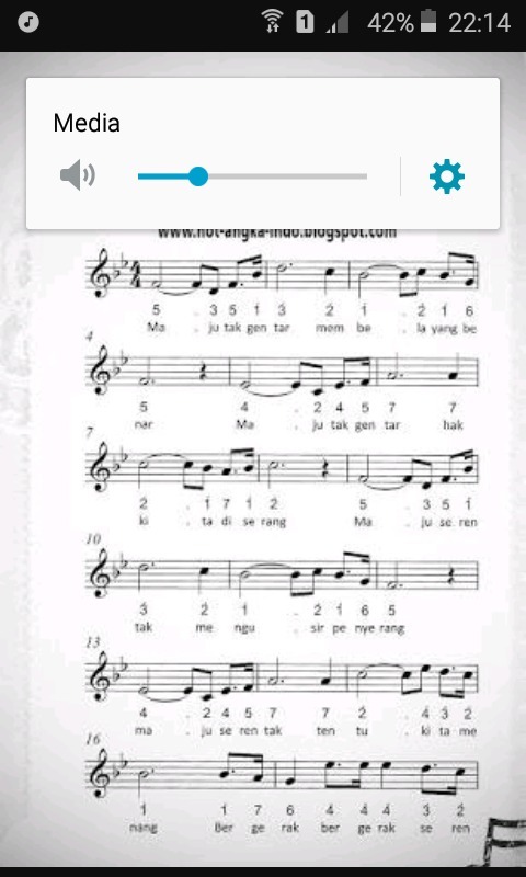 Berikut ini lirik lagu maju tak gentar. Notasi Maju Tak Gentar Kami