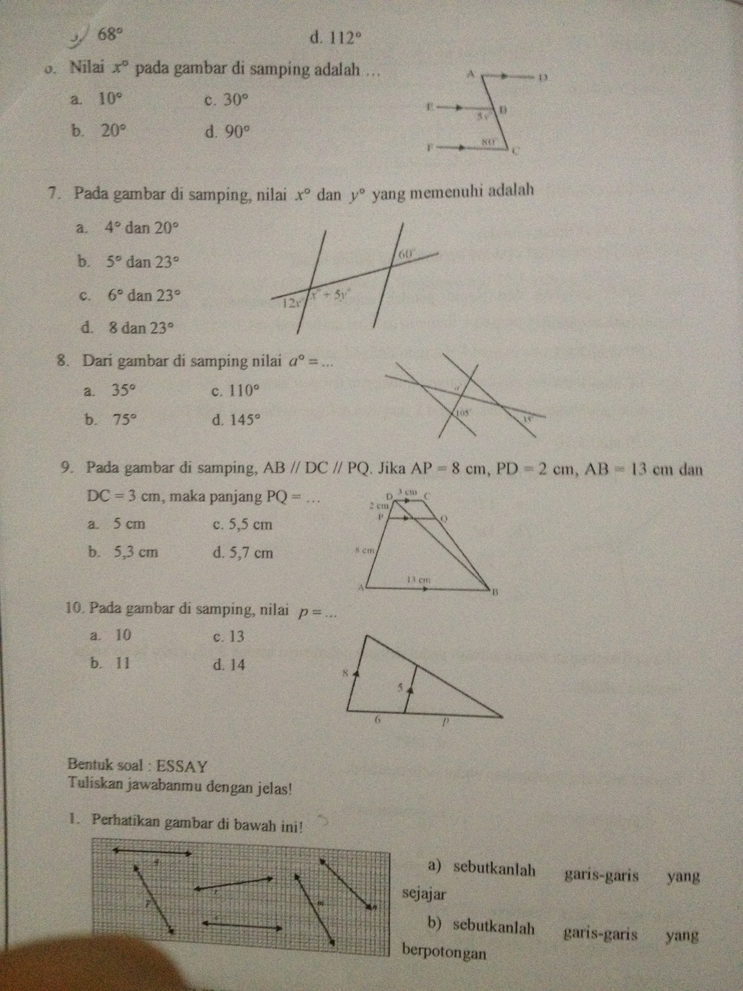 Pada postingan kali ini, saya akan membahas mengenai jenis materi pelajaran yang akan di pelajari khususnya untuk mata pelajaran matematika pada kelas 7 smp . Materi Garis Amp Sudut Kelas 7 Brainly Co Id