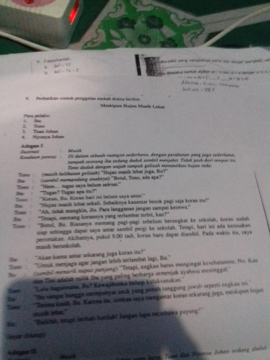 Yaitu tra, lala, tri, lili. Contoh Drama Keluarga 4orang Brainly Co Id