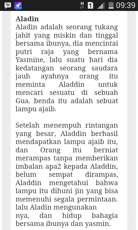 Cerita aladin pada zaman dahulu di kota persia, hiduplah seorang anak lelaki miskin baik. Tentukan Tema Tokoh Watak Latar Sudut Pandang Dan Amanat Yang Terdapat Dalam Cerita Aladin Brainly Co Id