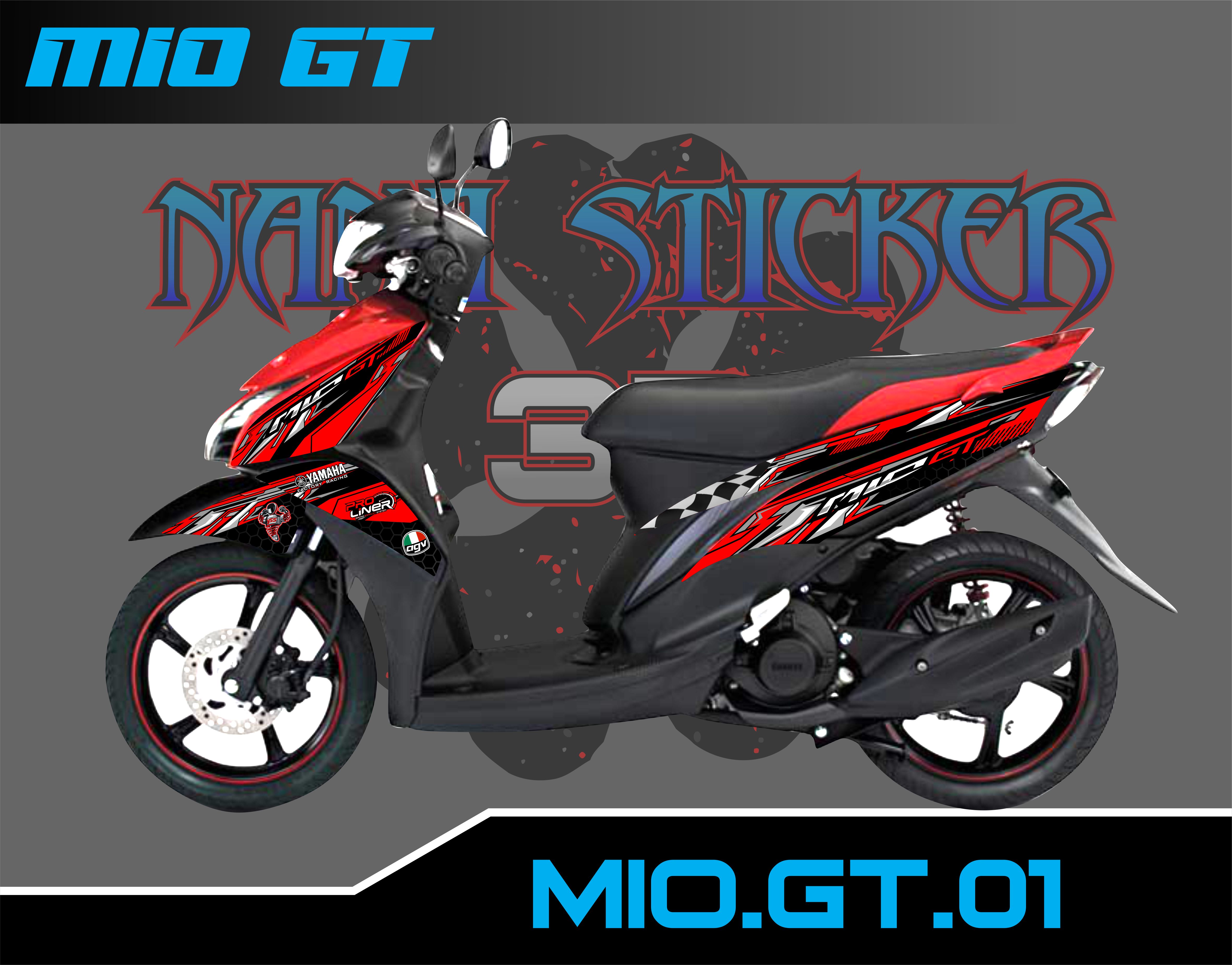 Jual produk sejenis kaos mio kaos motor mio cadel1259 bukalapak. Jual Striping Mio Gt Terbaru Lazada Co Id