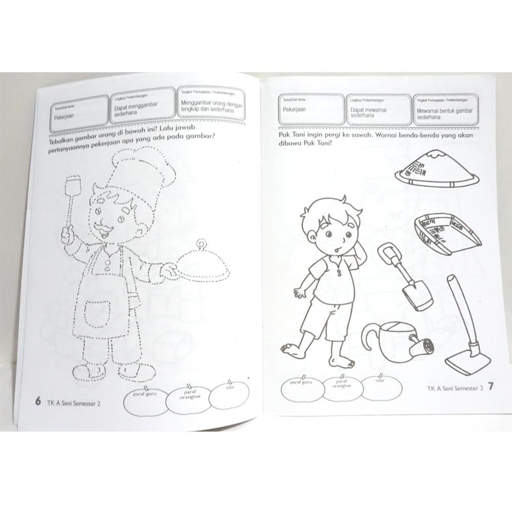 Gambar petani di sawah kartun, gambar petani kartun, gambar petani membawa cangkul, gambar pak tani kartun, gambar petani bawa cangkul, . Buku Belajar Pengembangan Kemampuan Seni Untuk Tk A Semester 2 Lazada Indonesia