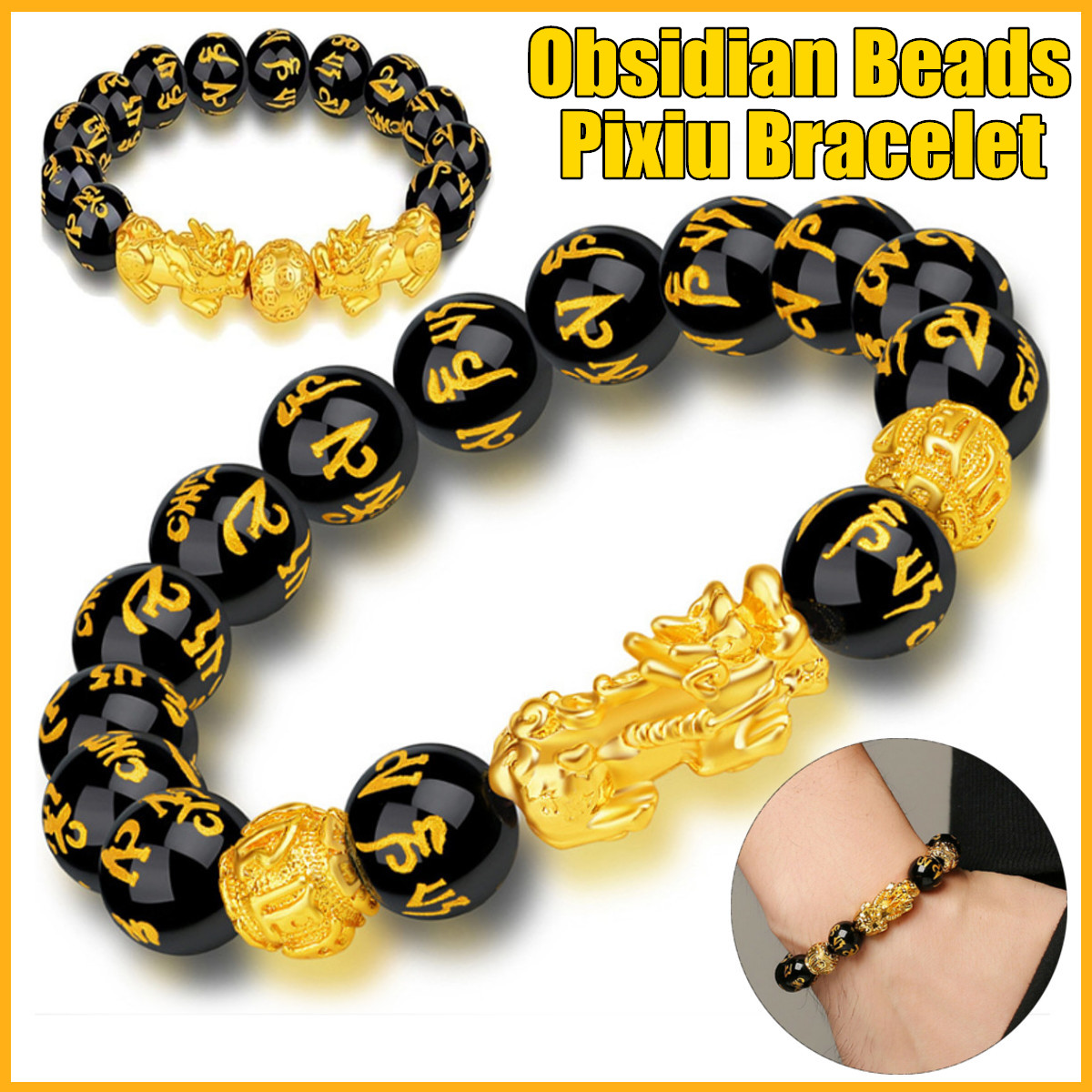 Cara memakai gelang feng shui pixiu. 2 Buah Set Manik Manik Doa Mantra Buddha Pixiu Gelang Kata Enam Gold Feng Shui Keberuntungan Obsidian Lazada Indonesia