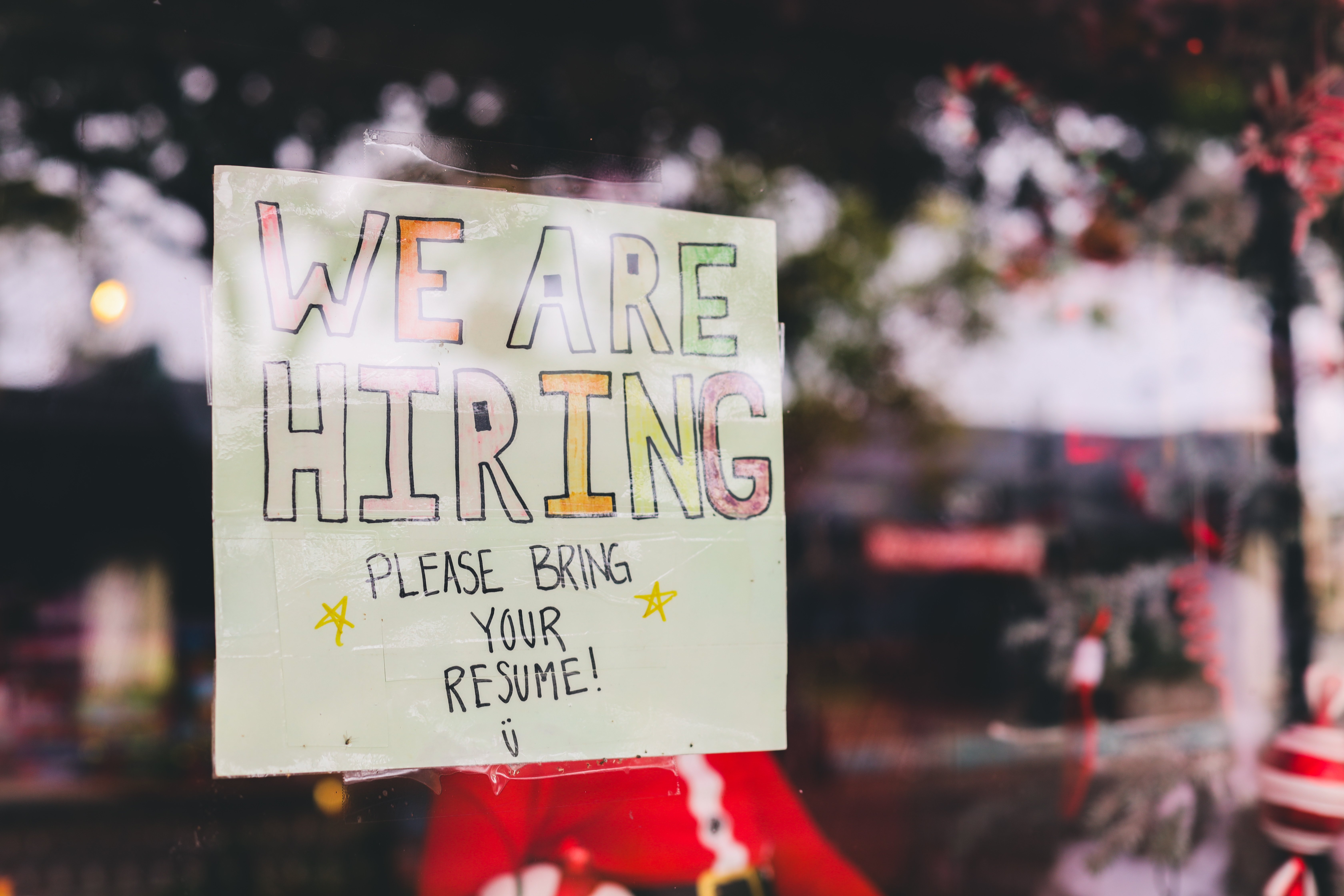 We are hiring sign in window