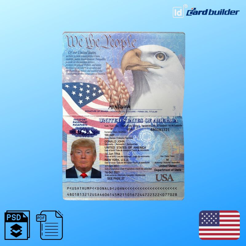 US Passport Template