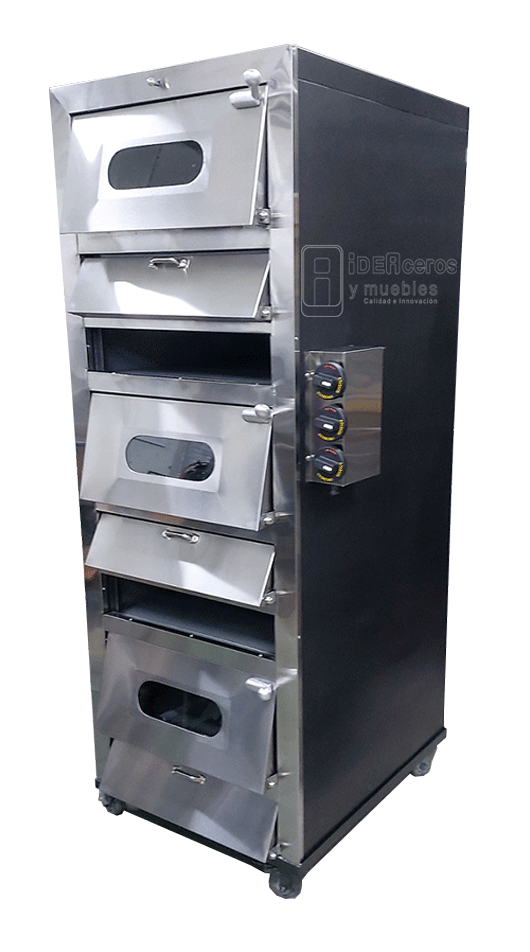 Horno panadería 3 cámaras independientes - IDEACEROS Y MUEBLES