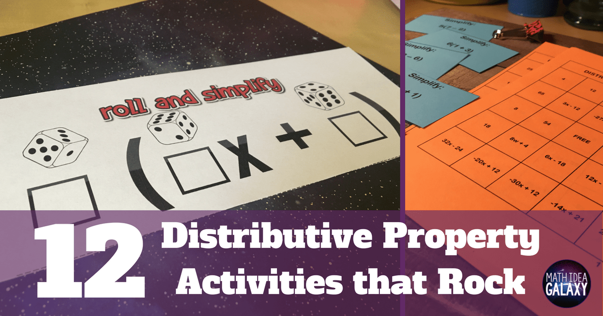 Students pick a puzzle piece and pick a problem that is not in simplified form. 12 Distributive Property Activities That Rock Idea Galaxy