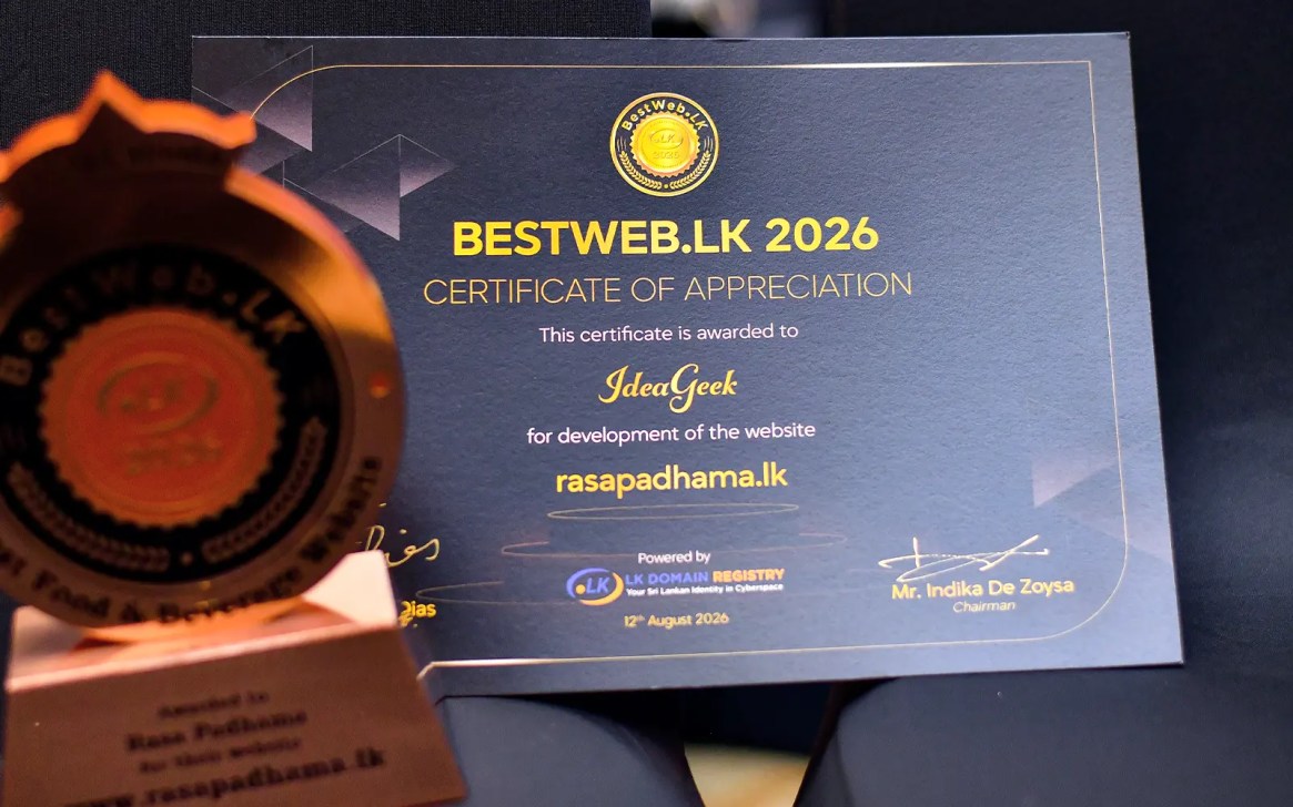 Certificate of Appreciation for web developer for the winning website