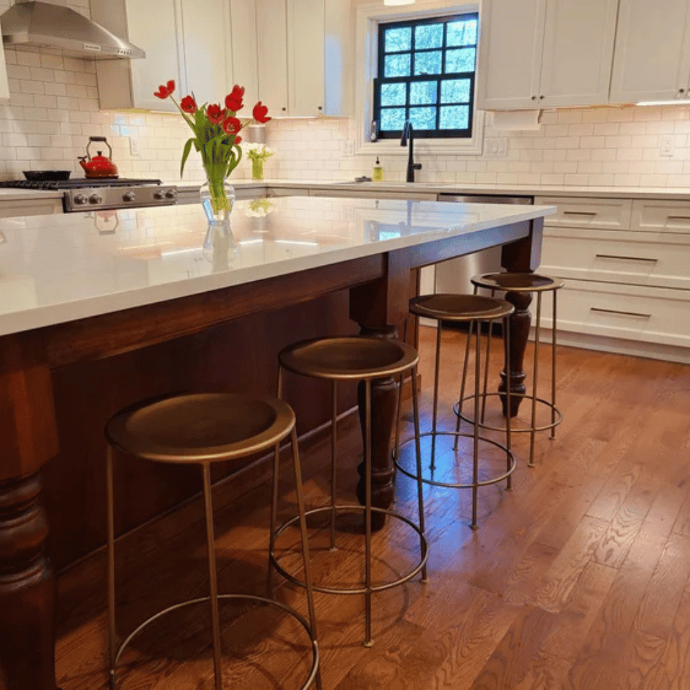 High-end interior kitchen renovation featuring custom cabinetry and modern finishes.