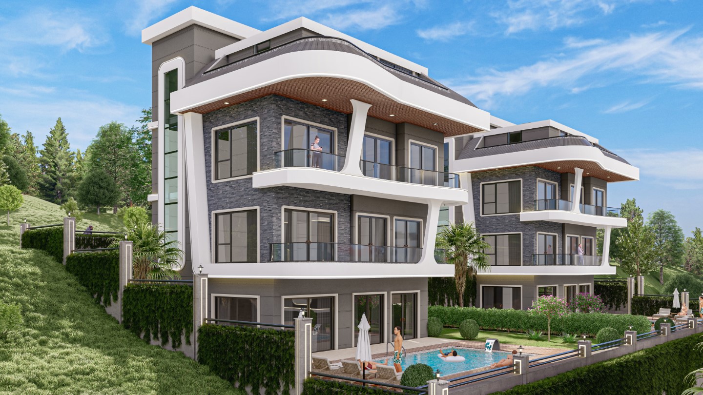 Kargıcak Alanya'da satılık villalar