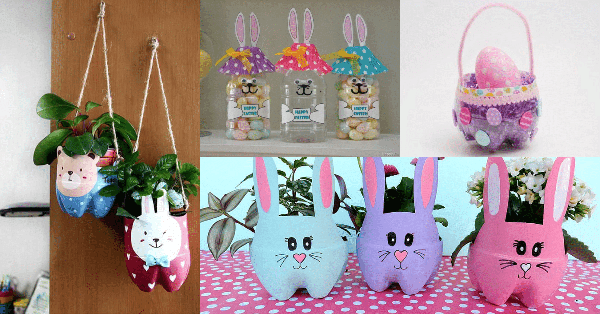 Easter crafts with plastic bottle