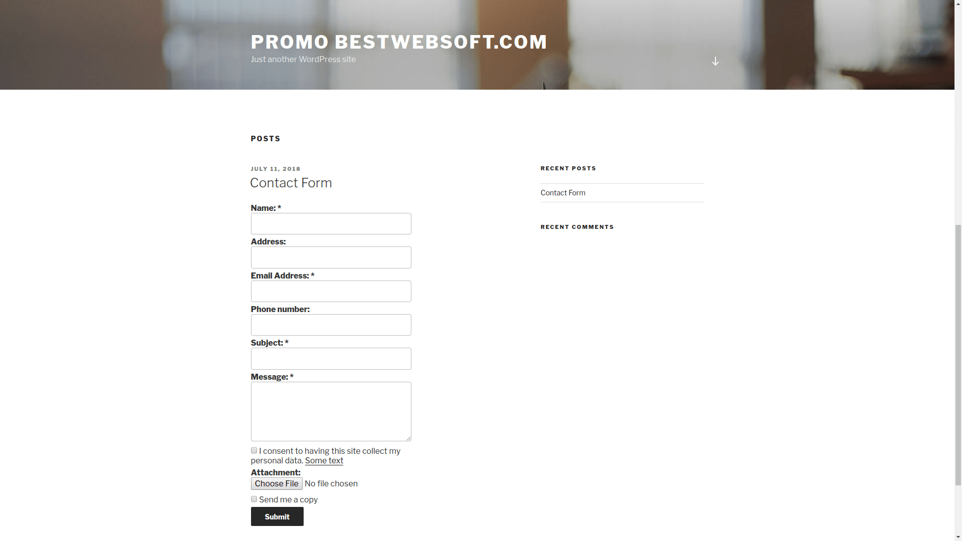 CONTACT FORM