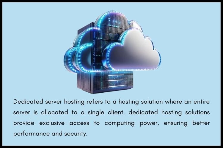 what is dedicated server hosting