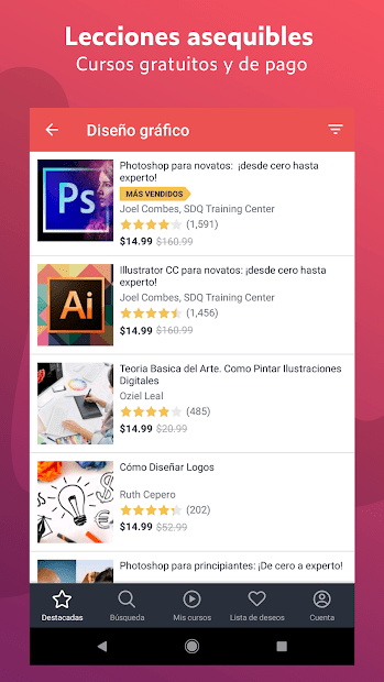 At times you may need to find the most rec. Udemy 5.5.2 para Android | Descargar APK Gratis