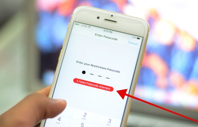 forgot restrictions password / passcode ios11