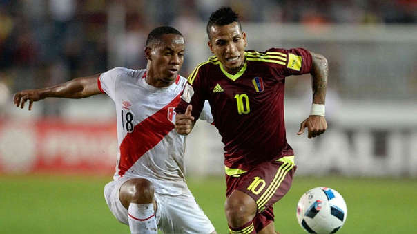 Rómulo Otero en un Venezuela vs Perú