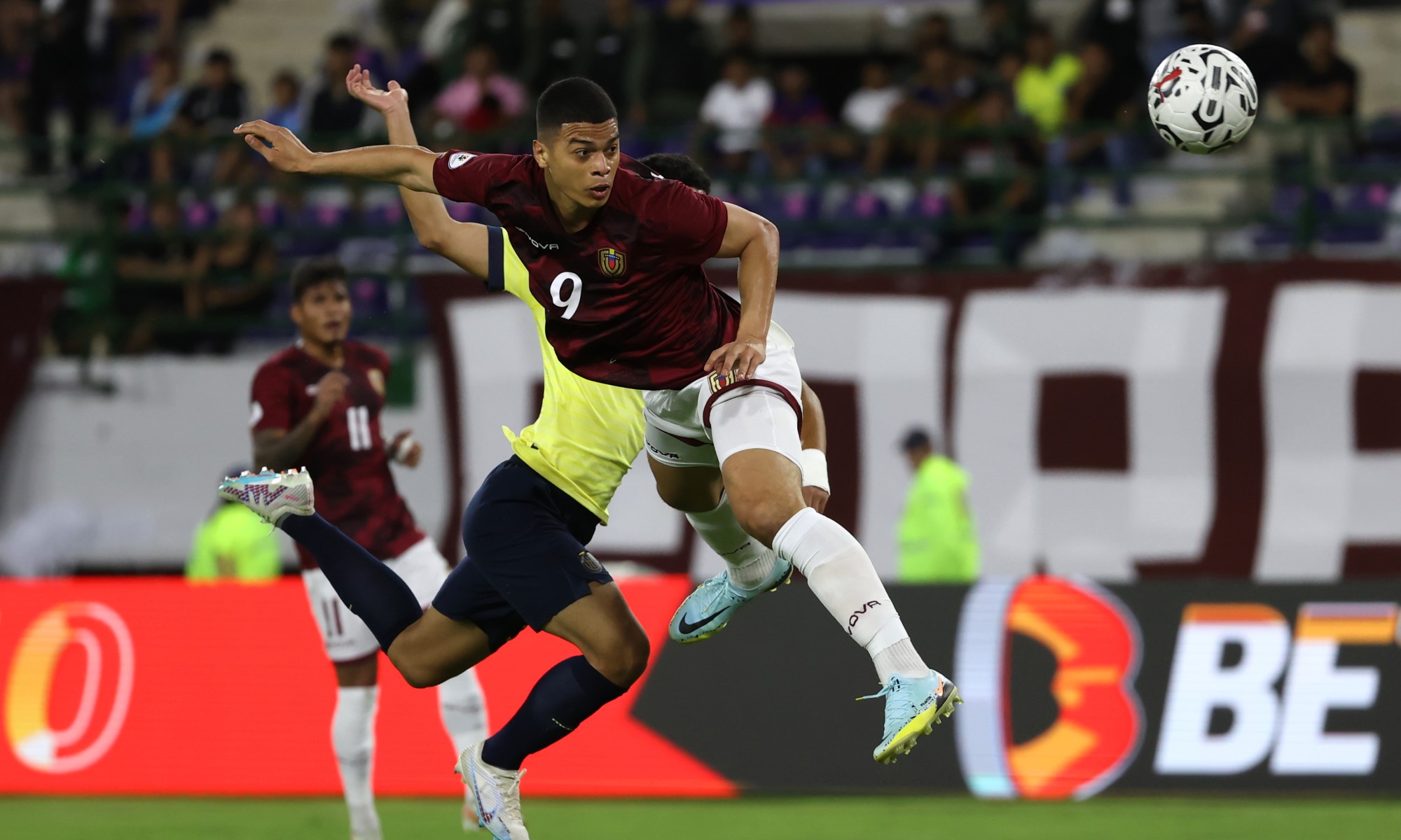 Kevin Kelsy, autor del gol del 1-1 de Venezuela ante Ecuador.