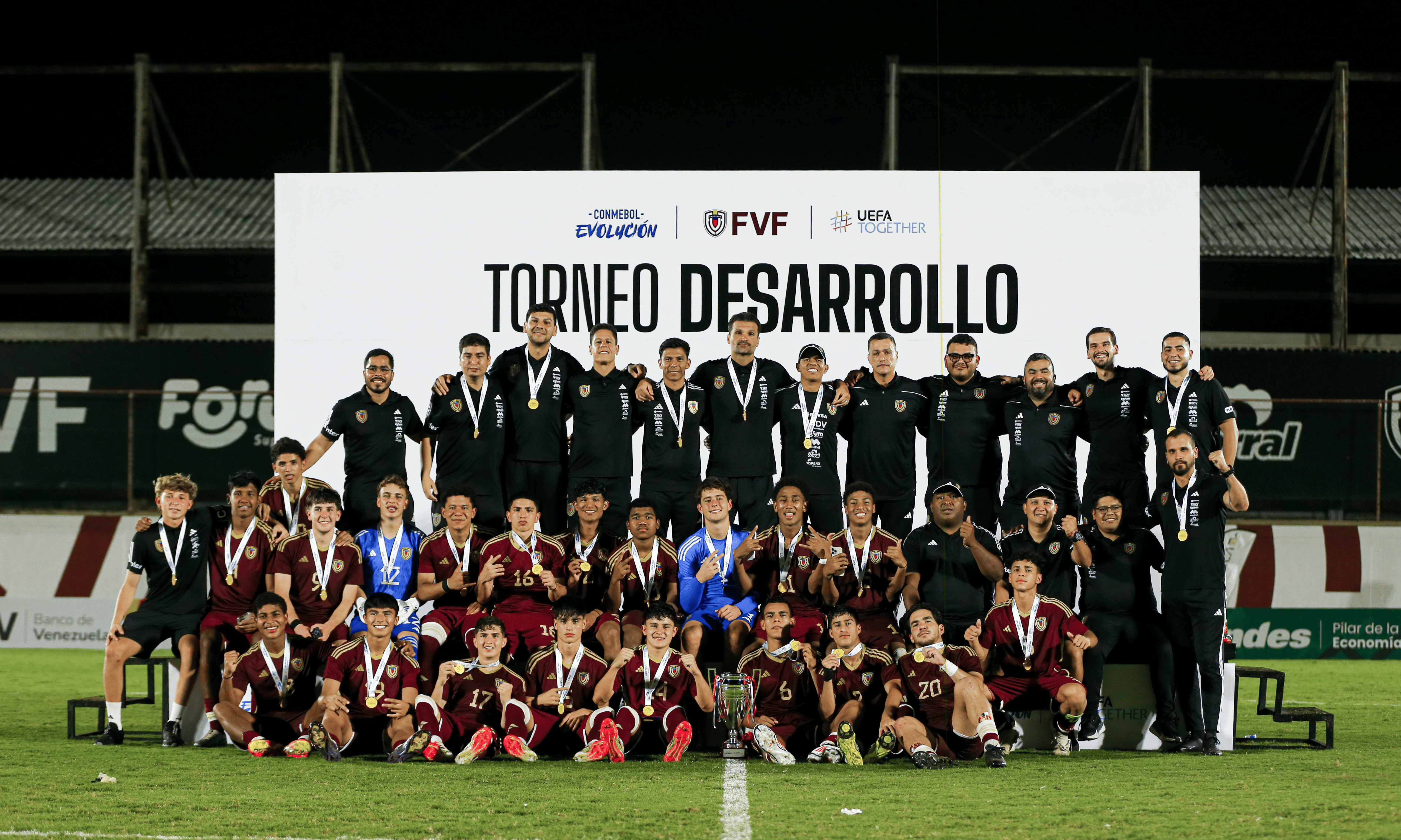 La Vinotinto sub 17. Foto: FVF.