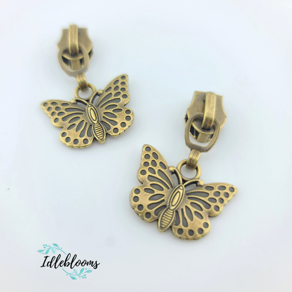 Butterfly #5 Zipper Pull * Idleblooms
