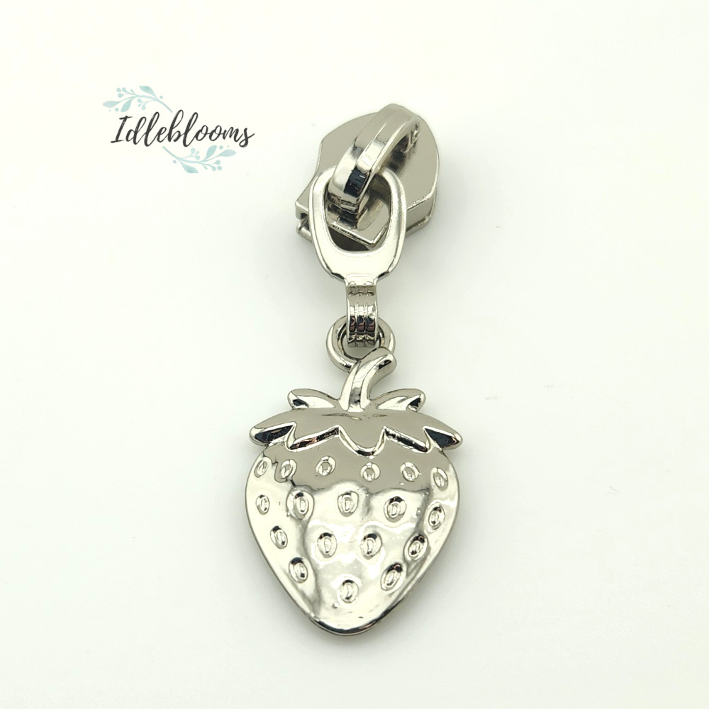 Strawberry #5 Zipper Pull * Idleblooms Strawberry #5 Zipper Pull * Idleblooms
