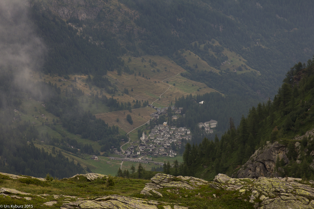 Erster Blick auf Bosco Gurin