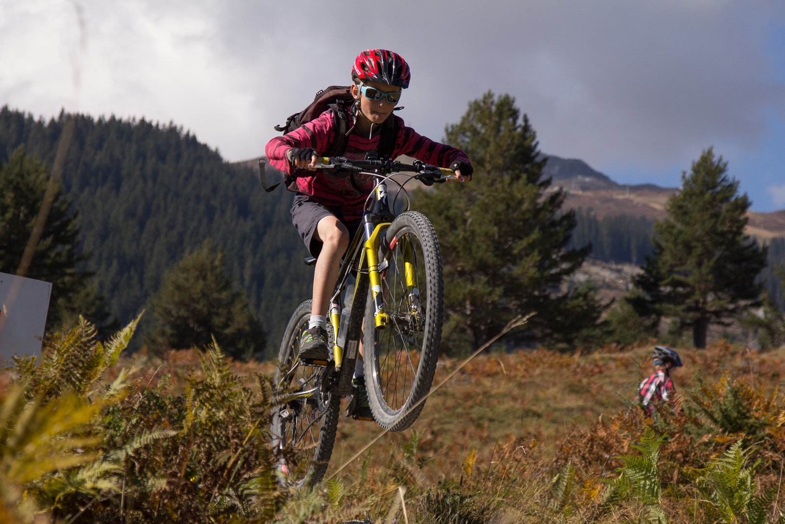 Sprung in den zweiten Teil des Trails