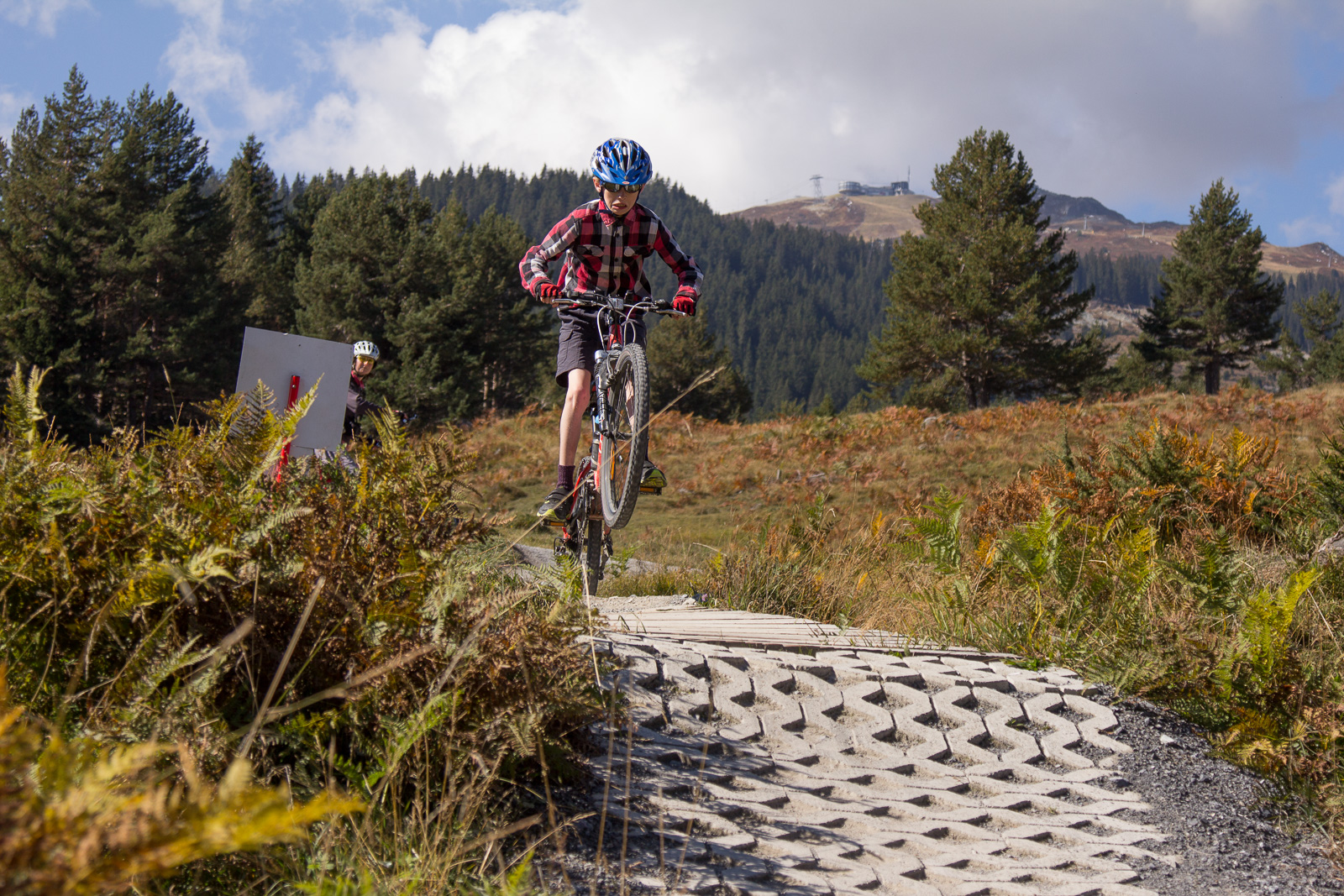 Sprung in den zweiten Teil des Trails