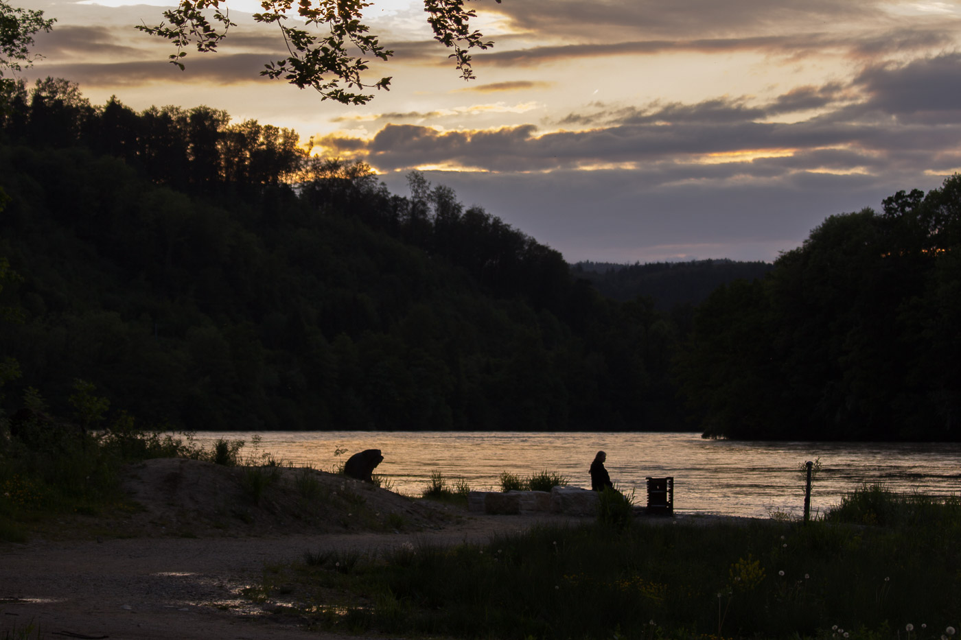 Abendstimmung am Rhein