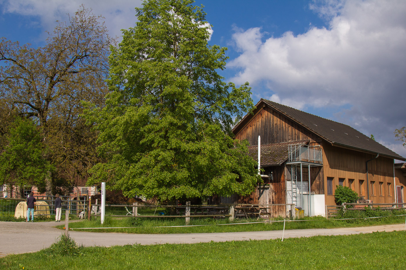 Die Touristenunterkunft auf dem Fäsackerhof