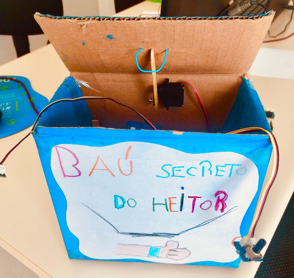 Projetos de robótica: baú secreto