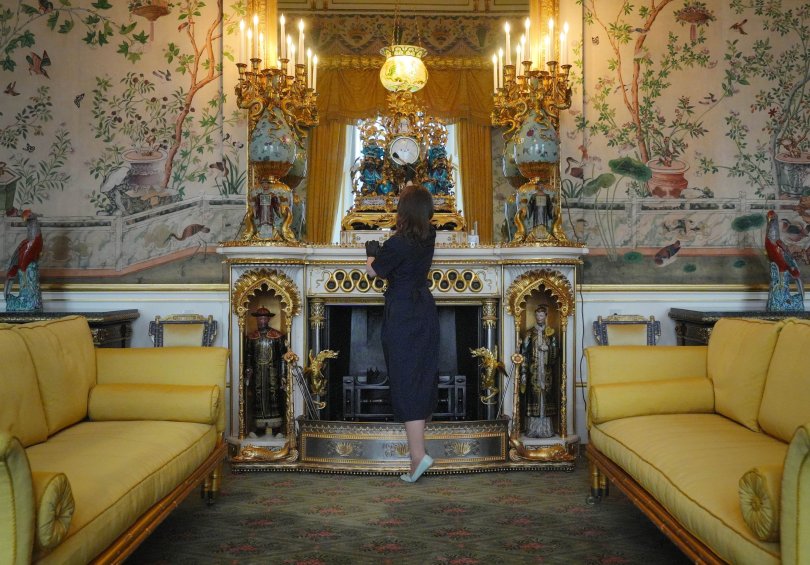 The Yellow Drawing Room: The East Wing of Buckingham Palace in London is being opened to visitors for the first time this summer, when special guided tours of the Principal Floor will be available in July and August. (dpa Photo)