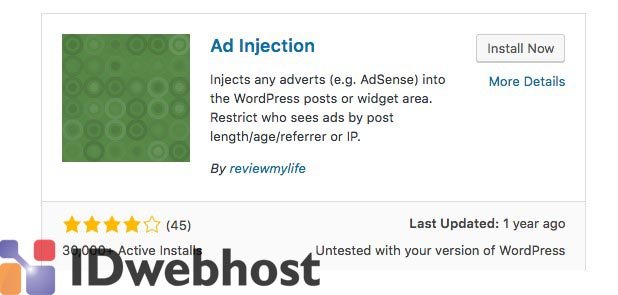 Selanjutnya, anda perlu mengklik 'upgrade now' . Cara Memasang Iklan di Wordpress Paling Benar