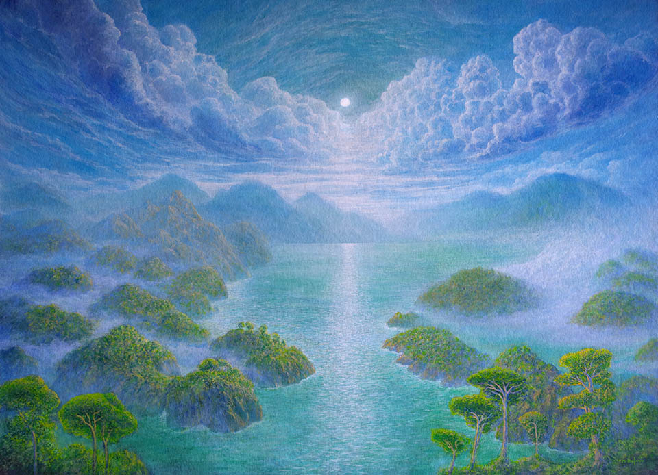 Silver Sun (original painting)