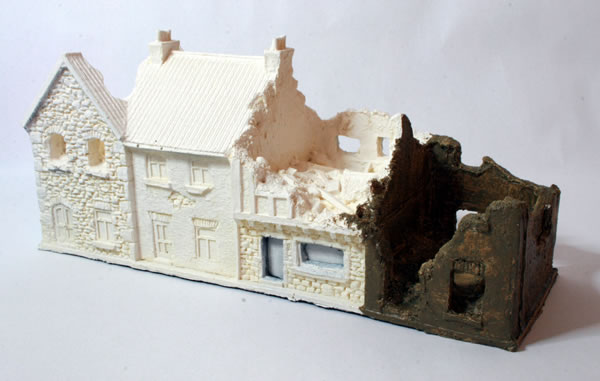 15mm ruined houses