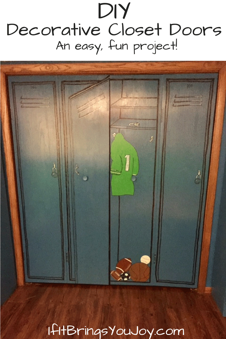 Take your bifold closet doors from boring to fun with this EASY DIY project.