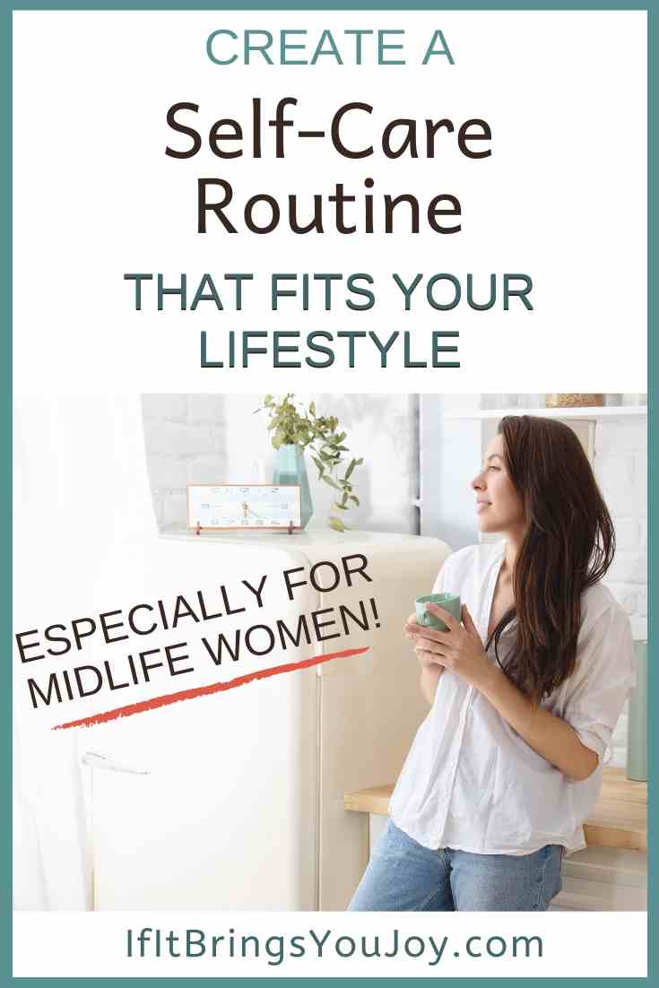 Woman taking calming time for self-care