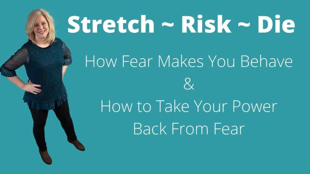 Joy Coach Ellen Burgan teaching a transformational tool called Stretch Risk Die