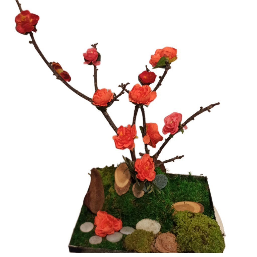 Aranjament muschi si elemente naturale