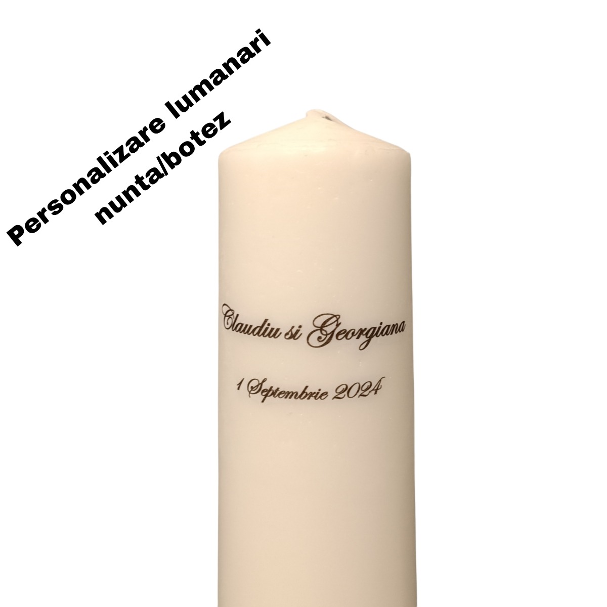 Personalizare Lumanari nunta sau botez