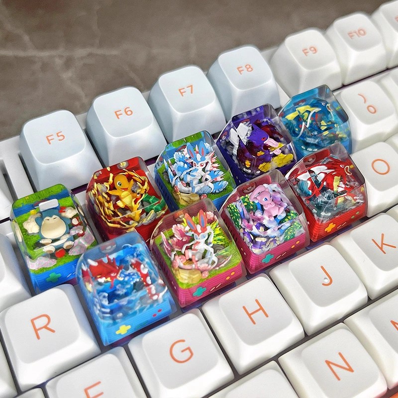 Pokemon Pikachu Artisan Resin Keycaps