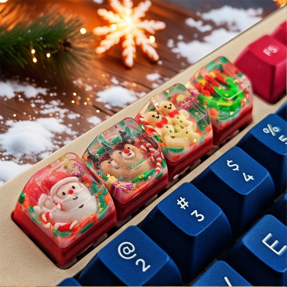 Artisan Resin Keycaps Christmas Gifts