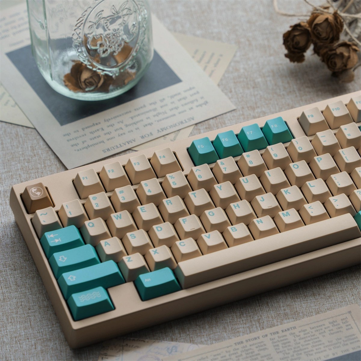 GMK Earth Tones 104+72 Keys PBT Dye-subbed Keycaps Set