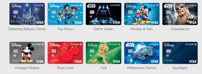 Chase Disney Rewards card options