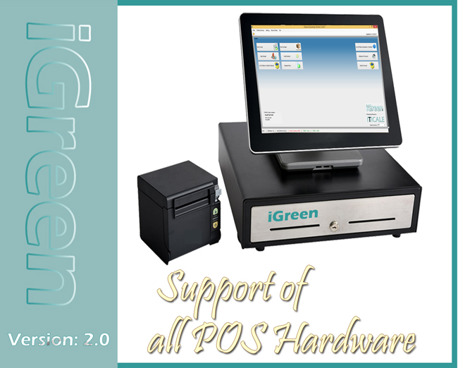Support P.O.S hardwares by iGreen accounting